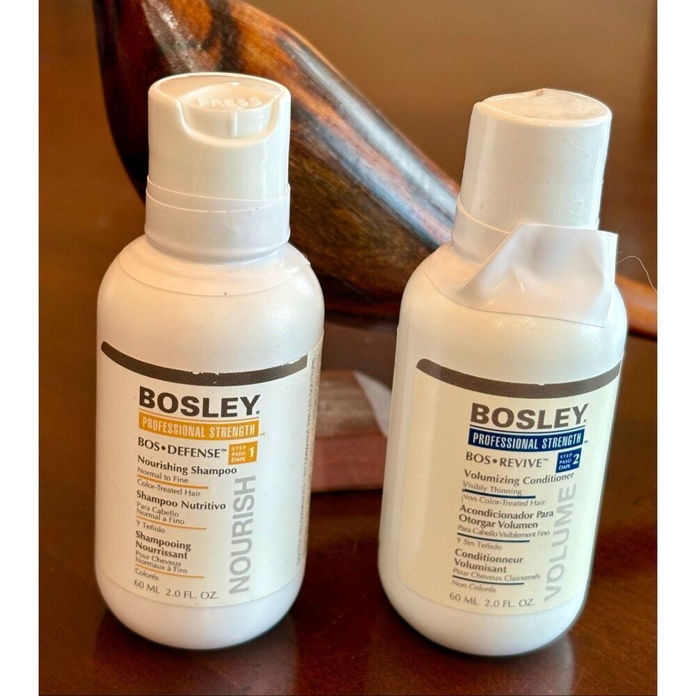 BOSLEY NWT Bos-Defense Nourishing Shampoo & BosRevive Volumizing Conditioner